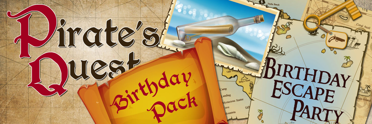 Pirates Quest Birthday Pack - play at home!